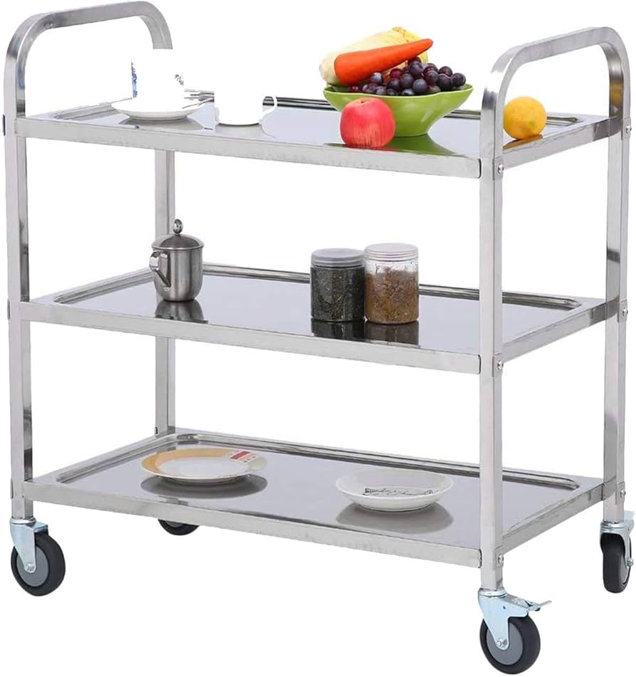 Buy a kitchen stainless steel cart: Options for every budget.