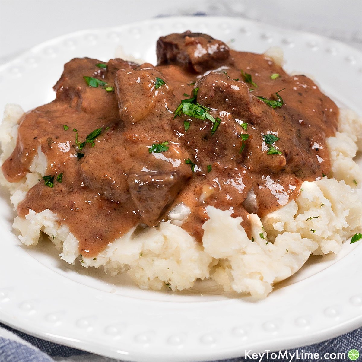 Best 3 Ingredient No Peek Beef Tips (Tender & Flavorful)