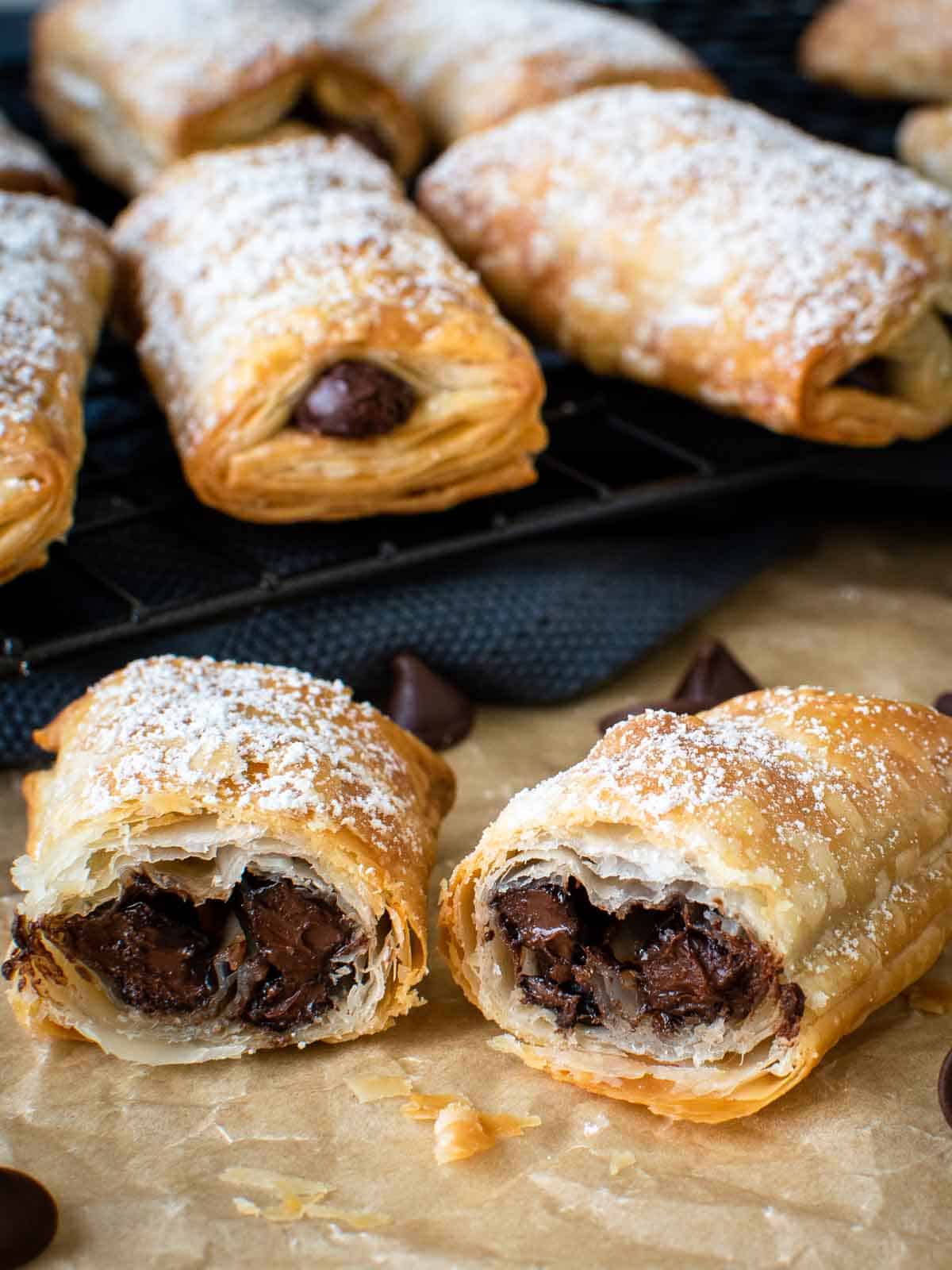 Quick Chocolate Desserts Using Puff Pastry: Simple and Delicious.