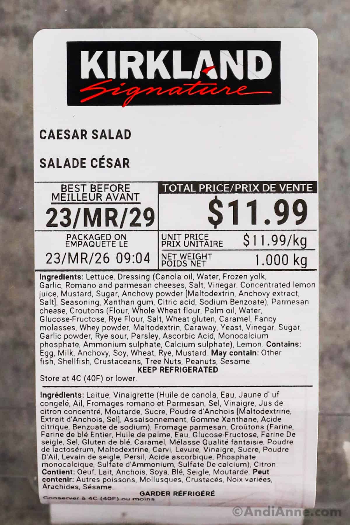 Do the Costco Caesar dressing ingredients contain common allergens? Check this important list before you purchase.