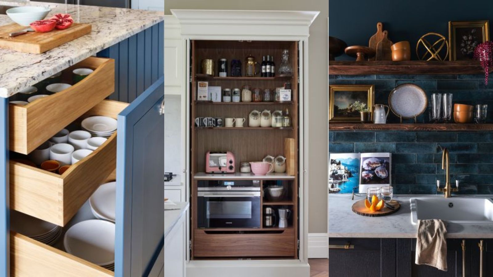How to organize your modern kitchen storage cabinet like a pro? Easy tips for a clutter-free cooking area.