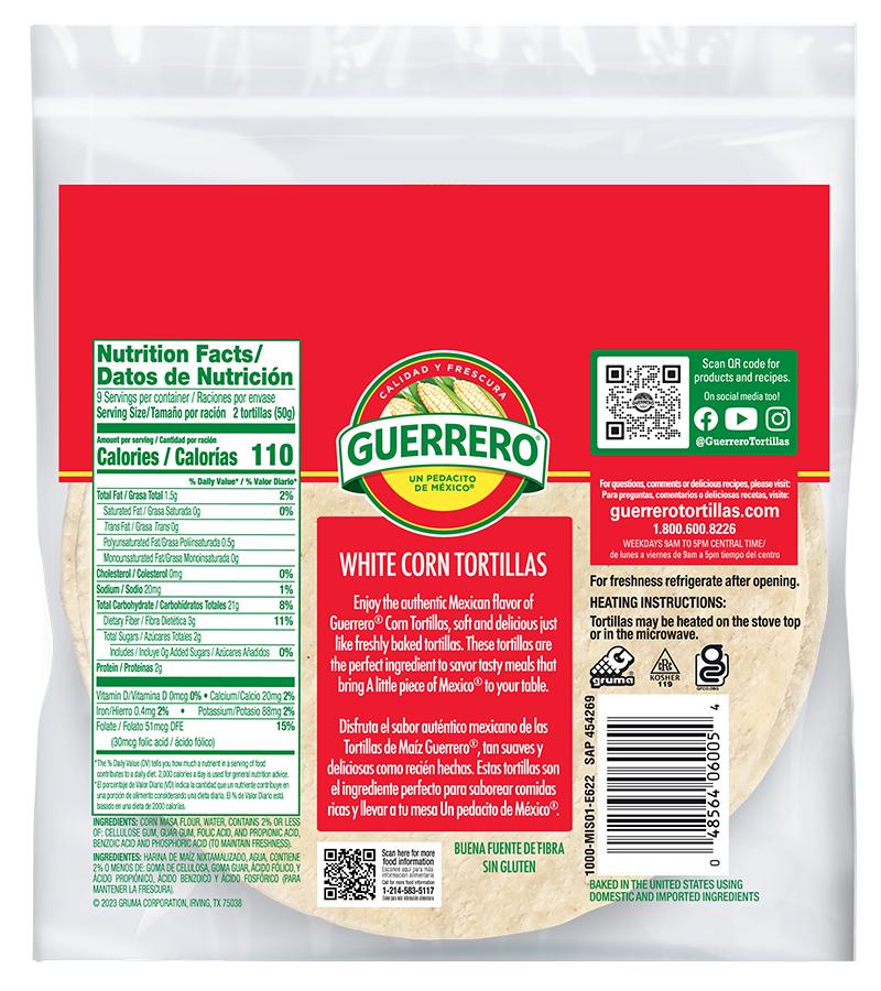 Curious about Guerrero tortillas ingredients? Here is the complete list for you to check.