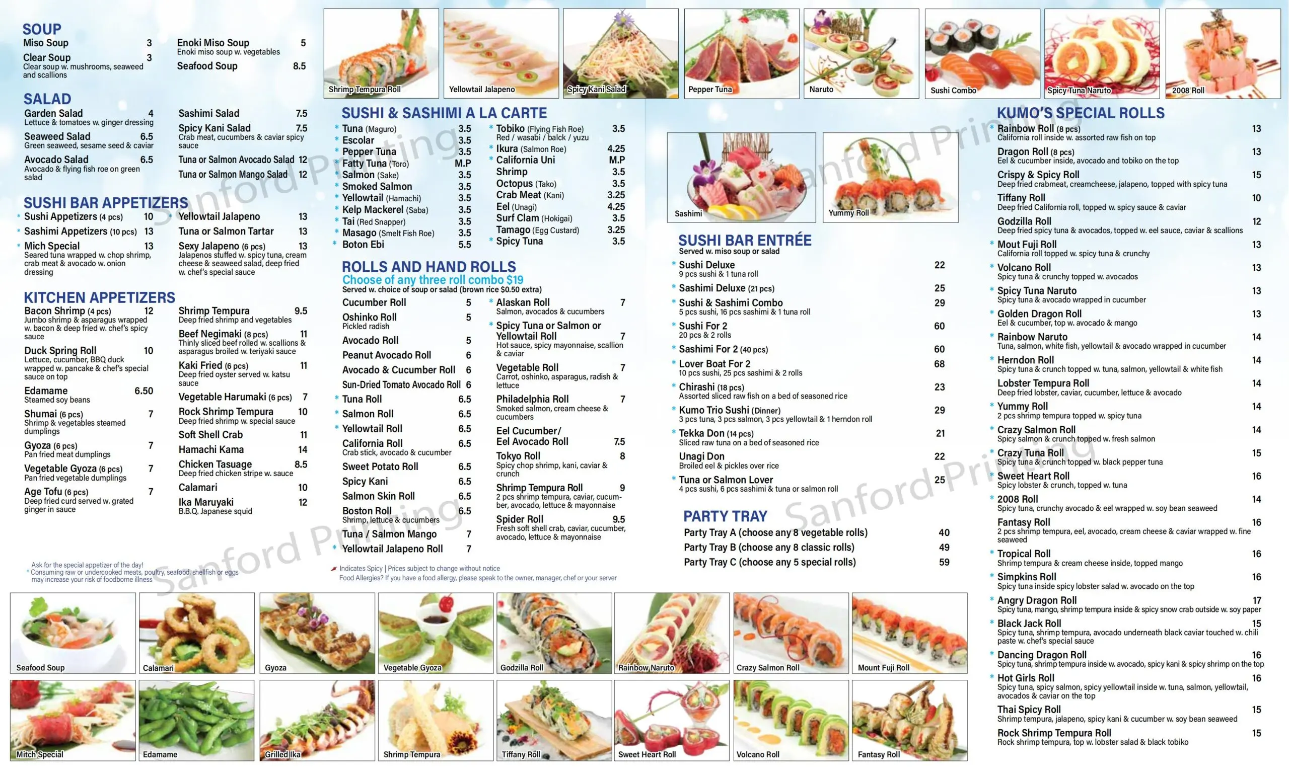 Looking for the Kumo Japanese Cuisine menu? See all the latest delicious dishes and prices online.
