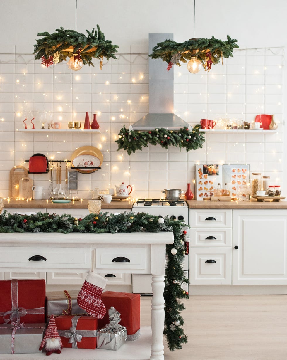 Need kitchen counter christmas decor ideas for small spaces? Try these smart space saving suggestions easily.