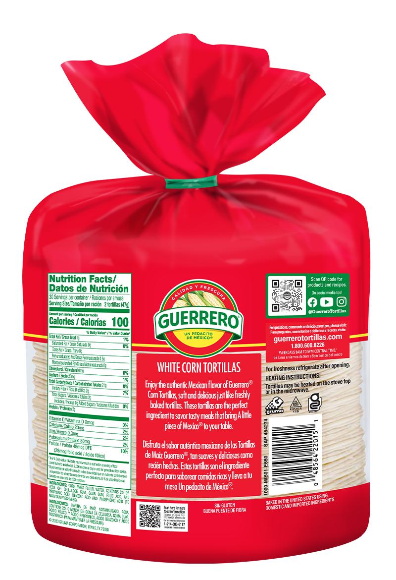 Curious about Guerrero tortillas ingredients? Here is the complete list for you to check.