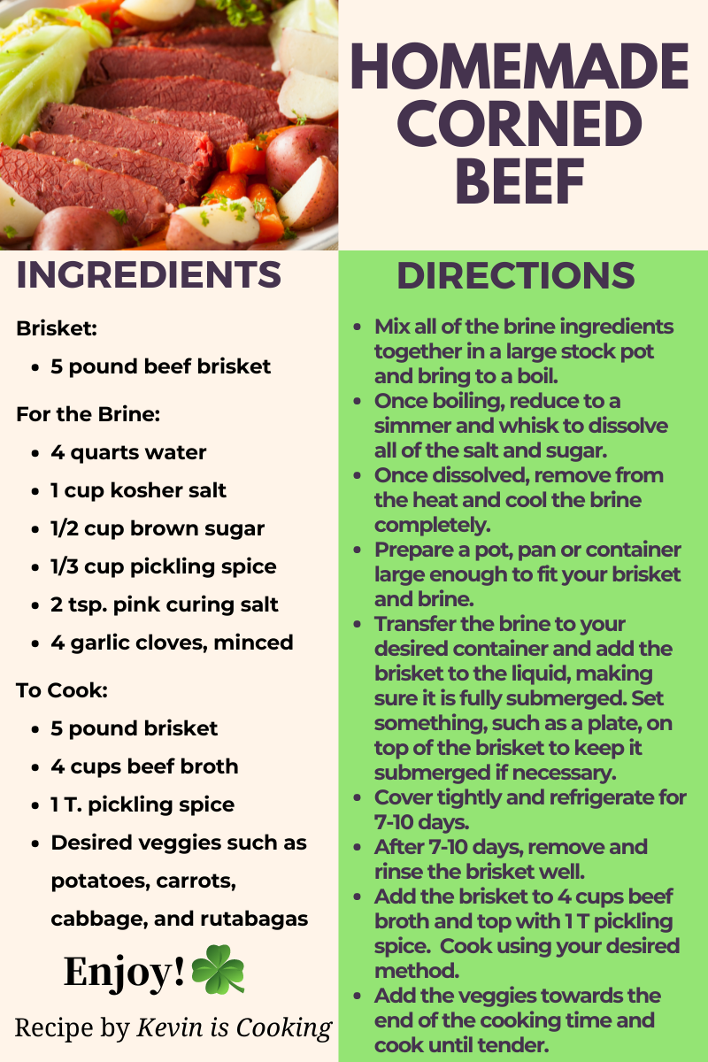 Easy corned beef special ingredients list for beginners!