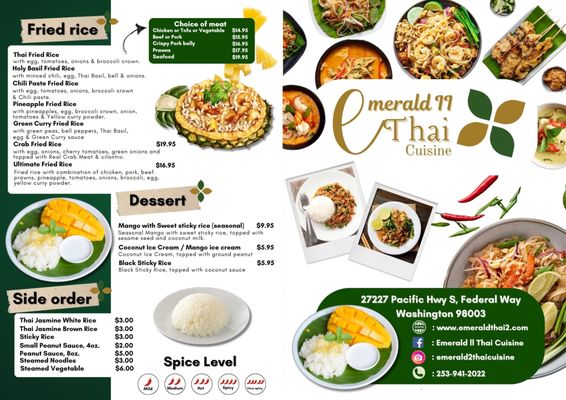 Looking for Emerald II Thai Cuisines menu? (See popular dishes and prices here)