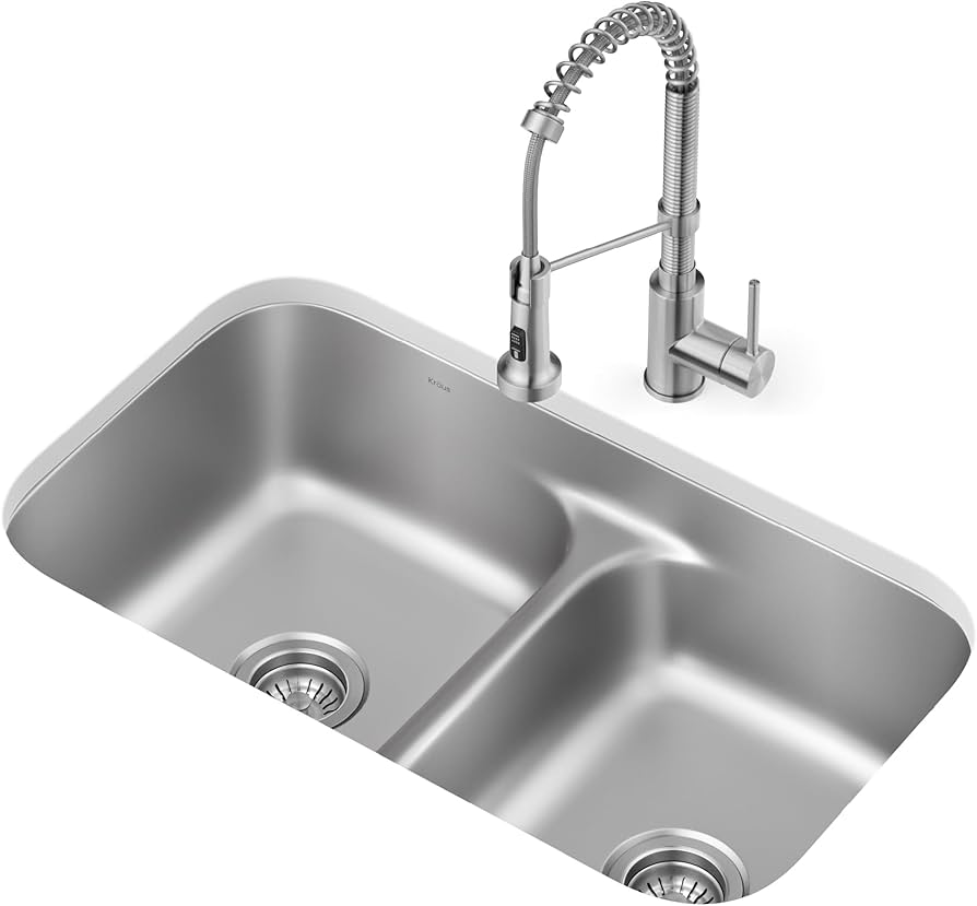 Looking for a great double kitchen sink with faucet? Check out these top-rated models now.