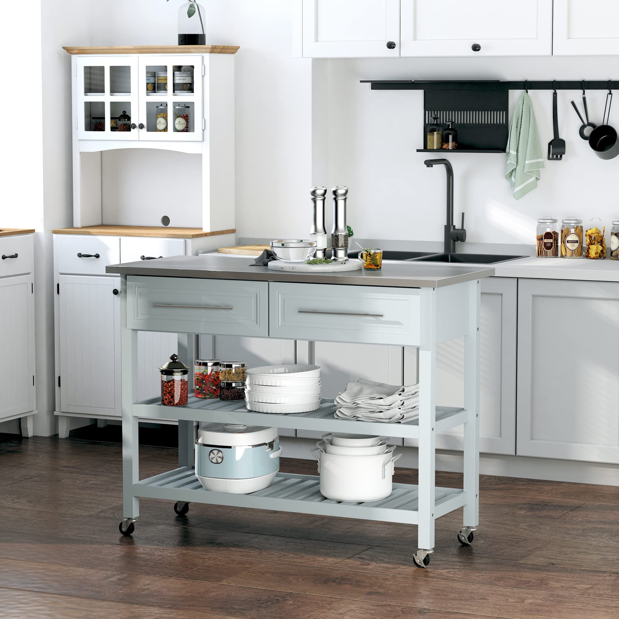 Need sturdy stainless steel kitchen carts and islands? Explore these top rated options for your home kitchen.