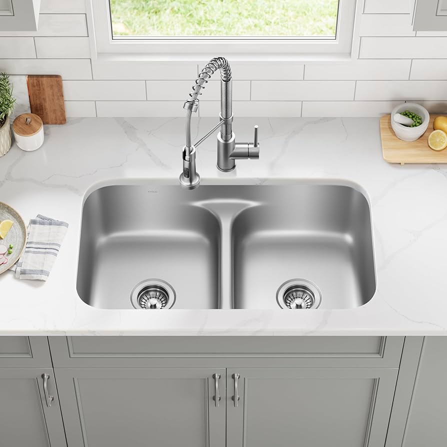 Looking for a great double kitchen sink with faucet? Check out these top-rated models now.