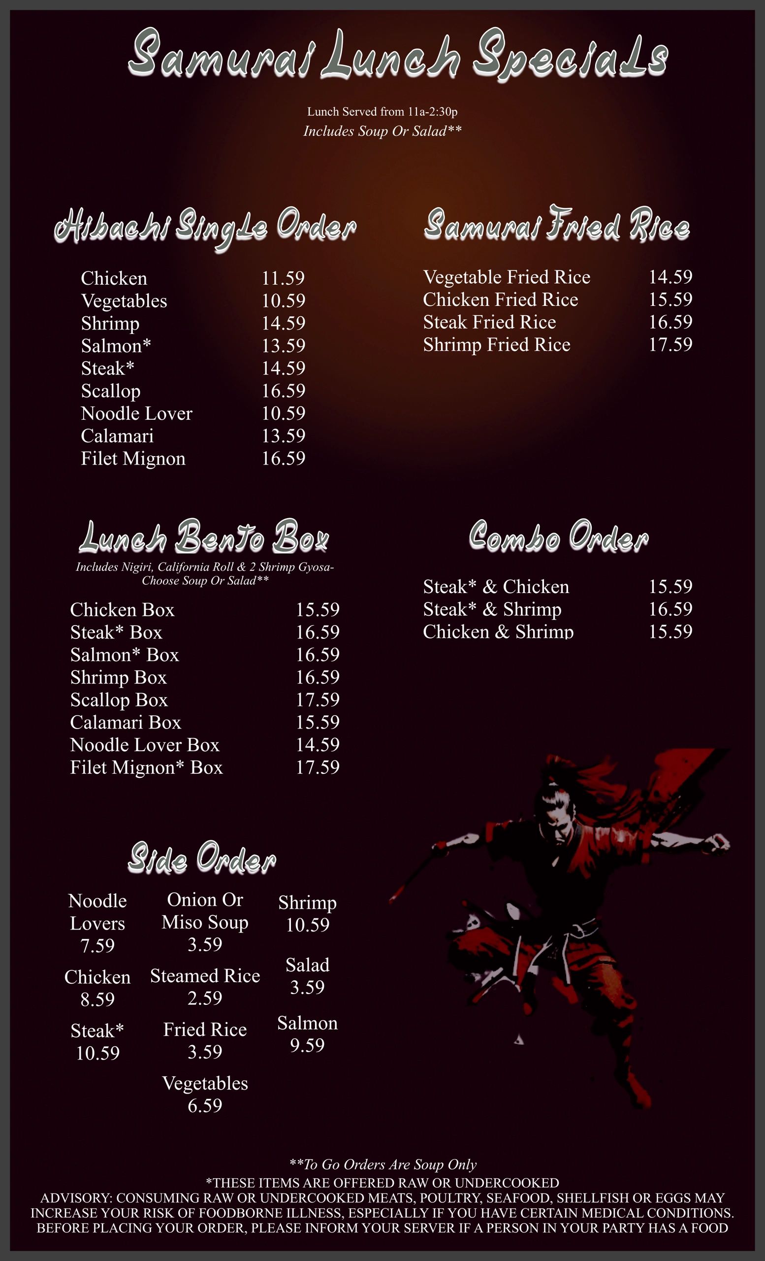 Samurai Japanese Cuisine Menu: What Are the Top Recommended Items? (Find Your Next Favorite Dish Easily!)