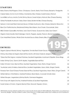 Whats Good On The 195 American Fusion Cuisine Menu Try These