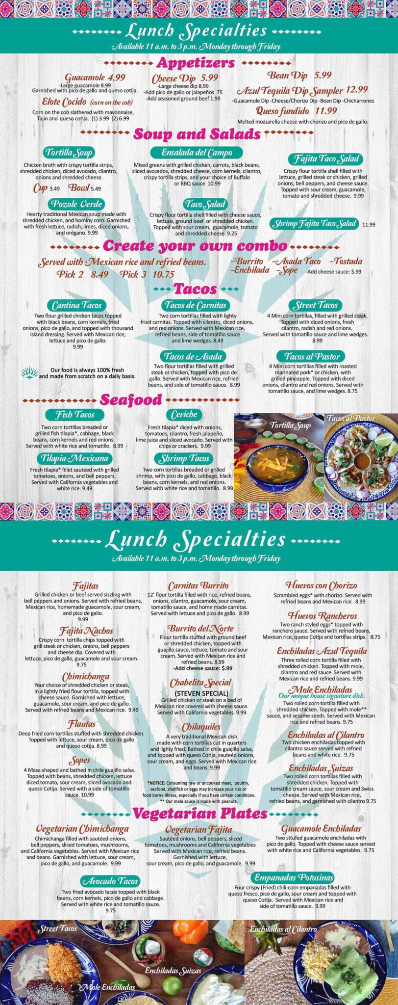 Azul Tequila Mexican Cuisine Springdale Menu Drinks - Best Tequila Picks!