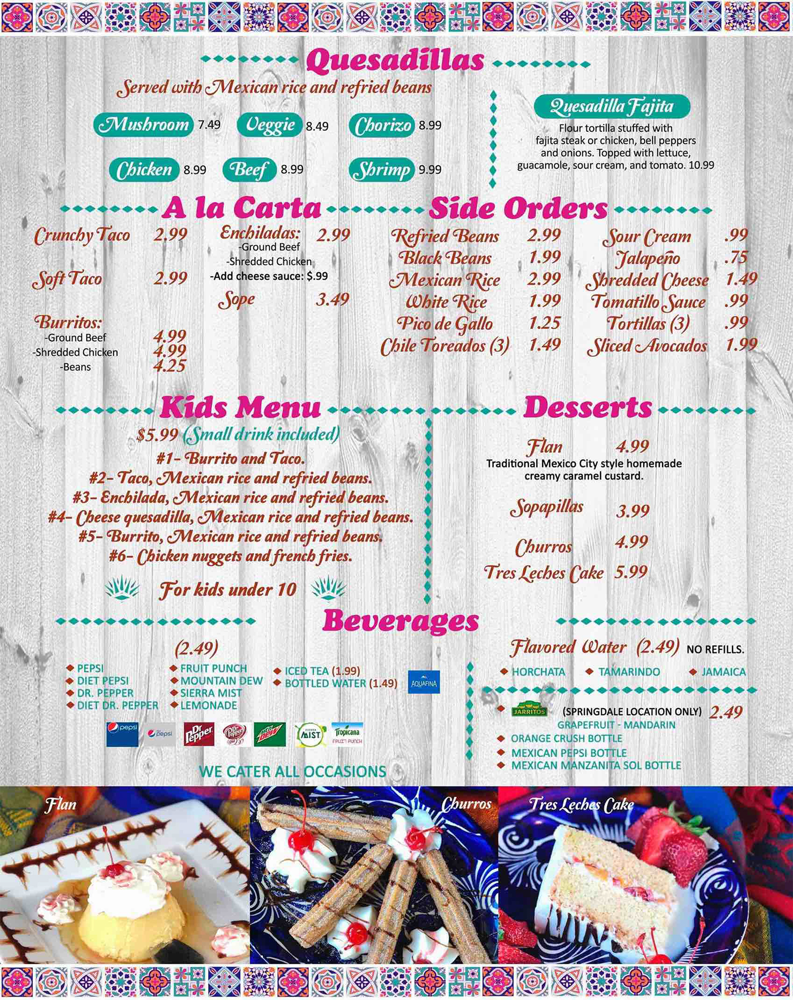 Azul Tequila Mexican Cuisine Springdale Menu Drinks - Best Tequila Picks!